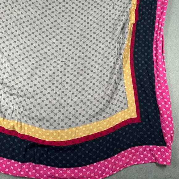 Banana Republic Factory Viscose Box Scarf 36" x 42" Soft Multicolor Scarf - Picture 3 of 11